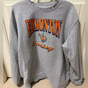 Edmonton Oilers Reverse Retro Fanatics Gray Sweatshirt